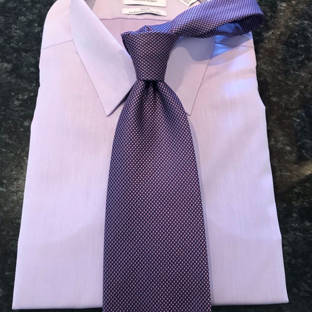 Gorgeous Purple Pinpoint Tie